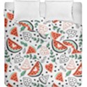 Seamless-vector-pattern-with-watermelons-mint Duvet Cover Double Side (King Size) View1