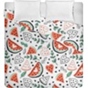 Seamless-vector-pattern-with-watermelons-mint Duvet Cover Double Side (King Size) View2