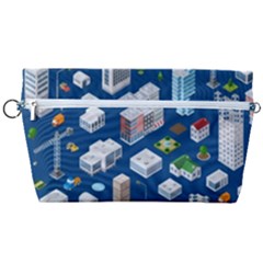 Isometric-seamless-pattern-megapolis Handbag Organizer by Amaryn4rt