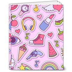 Fashion-patch-set 8  X 10  Hardcover Notebook by Amaryn4rt