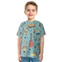 Seamless-pattern-musical-instruments-notes-headphones-player Kids  Sport Mesh T-Shirt View1