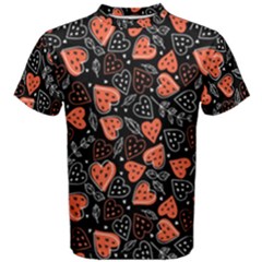 Seamless-vector-pattern-with-watermelons-hearts-mint Men s Cotton T-shirt by Amaryn4rt