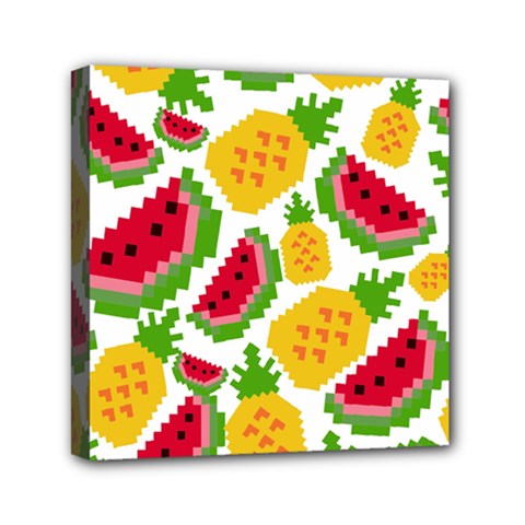 Watermelon-pattern-se-fruit-summer Mini Canvas 6  X 6  (stretched) by Amaryn4rt