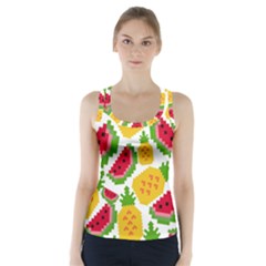 Watermelon-pattern-se-fruit-summer Racer Back Sports Top by Amaryn4rt