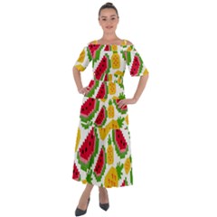 Watermelon-pattern-se-fruit-summer Shoulder Straps Boho Maxi Dress  by Amaryn4rt