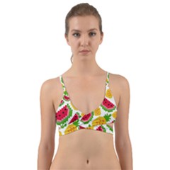 Watermelon-pattern-se-fruit-summer Wrap Around Bikini Top by Amaryn4rt