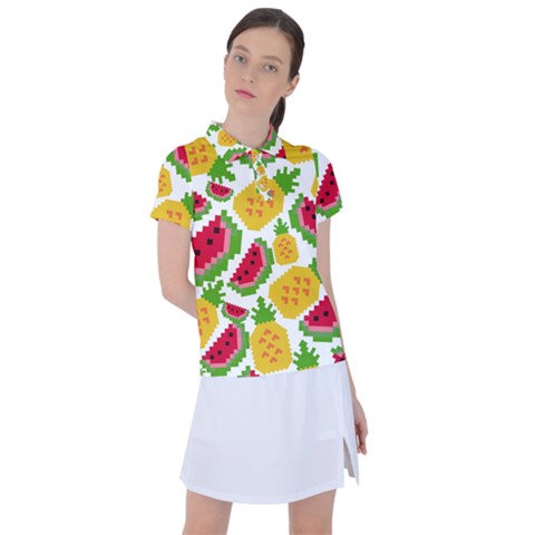 Watermelon-pattern-se-fruit-summer Women s Polo T-shirt by Amaryn4rt