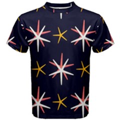 Sea-stars-pattern-sea-texture Men s Cotton T-shirt by Amaryn4rt