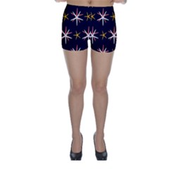 Sea-stars-pattern-sea-texture Skinny Shorts by Amaryn4rt