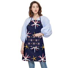 Sea-stars-pattern-sea-texture Pocket Apron by Amaryn4rt