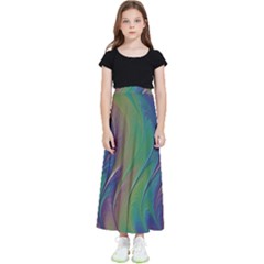 Texture-abstract-background Kids  Flared Maxi Skirt by Amaryn4rt