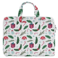 Christmas-background Macbook Pro 16  Double Pocket Laptop Bag  by Amaryn4rt