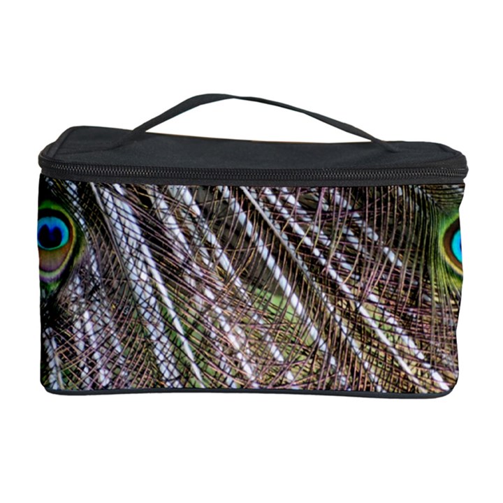 Peacock-feathers-pattern-colorful Cosmetic Storage Case