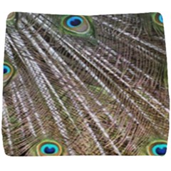 Peacock-feathers-pattern-colorful Seat Cushion by Amaryn4rt