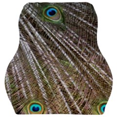 Peacock-feathers-pattern-colorful Car Seat Velour Cushion  by Amaryn4rt