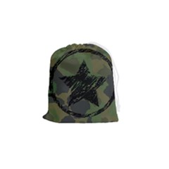 Military-camouflage-design Drawstring Pouch (small) by Amaryn4rt