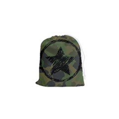 Military-camouflage-design Drawstring Pouch (xs) by Amaryn4rt