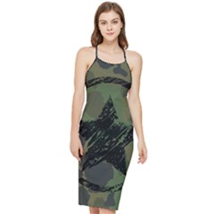 Military-camouflage-design Bodycon Cross Back Summer Dress by Amaryn4rt