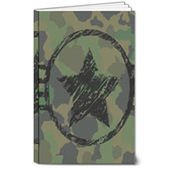 Military-camouflage-design 8  X 10  Softcover Notebook by Amaryn4rt