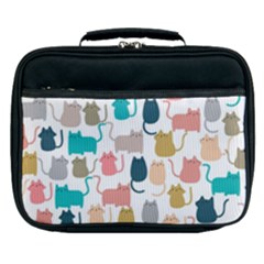 Cute-seamless-pattern-happy-kitty-kitten-cat Lunch Bag by Amaryn4rt