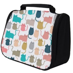 Cute-seamless-pattern-happy-kitty-kitten-cat Full Print Travel Pouch (big) by Amaryn4rt