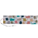 Cute-seamless-pattern-happy-kitty-kitten-cat Roll Up Canvas Pencil Holder (L) View1