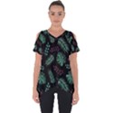 Geometric-seamless-pattern Cut Out Side Drop T-Shirt View1