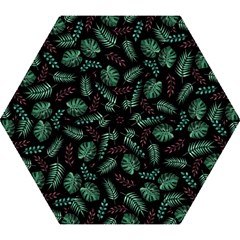 Abstract-seamless-pattern-with-tropical-leaves-hand-draw-texture-vector Mini Folding Umbrellas by Amaryn4rt