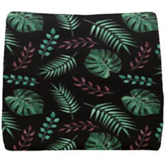 Abstract-seamless-pattern-with-tropical-leaves-hand-draw-texture-vector Seat Cushion by Amaryn4rt