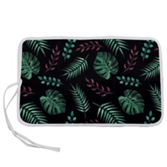 Abstract-seamless-pattern-with-tropical-leaves-hand-draw-texture-vector Pen Storage Case (l) by Amaryn4rt