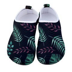 Abstract-seamless-pattern-with-tropical-leaves-hand-draw-texture-vector Kids  Sock-style Water Shoes by Amaryn4rt