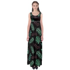 Memphis-seamless-patterns-abstract-jumble-textures Empire Waist Maxi Dress by Amaryn4rt