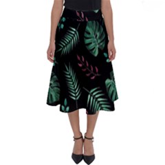 Memphis-seamless-patterns-abstract-jumble-textures Perfect Length Midi Skirt by Amaryn4rt