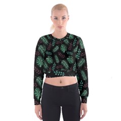 Honey-seamless-pattern Cropped Sweatshirt by Amaryn4rt