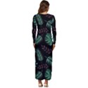 Seamless Bakery Vector Pattern Long Sleeve Longline Maxi Dress View4