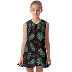 Animals Galaxy Space Kids  Pilgrim Collar Ruffle Hem Dress by Amaryn4rt