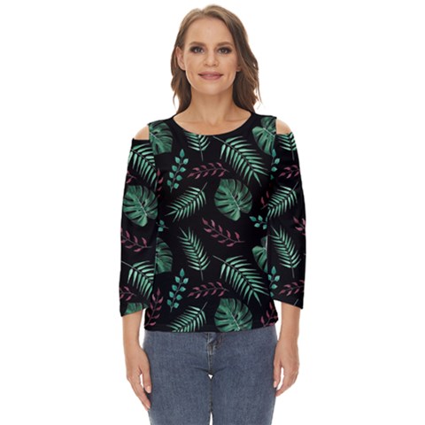 Animals Galaxy Space Cut Out Wide Sleeve Top by Amaryn4rt