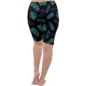 Tropical Leaves Pattern Cropped Leggings  View4