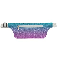 Pink And Turquoise Glitter Active Waist Bag by Sarkoni