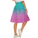 Pink And Turquoise Glitter Classic Short Skirt View3