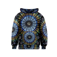 Mandala Floral Wallpaper Rose Window Strasbourg Cathedral France Kids  Pullover Hoodie by Sarkoni