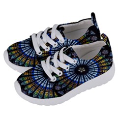 Mandala Floral Wallpaper Rose Window Strasbourg Cathedral France Kids  Lightweight Sports Shoes by Sarkoni