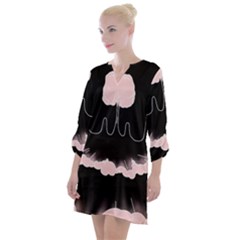 Garage Indie Arctic Monkeys Psychedelic Punk Rock Open Neck Shift Dress by Sarkoni