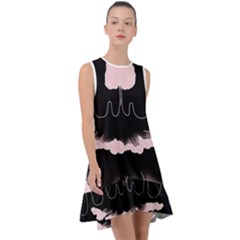 Garage Indie Arctic Monkeys Psychedelic Punk Rock Frill Swing Dress by Sarkoni