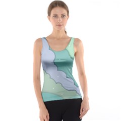 Winter Snow Mountains Nature Women s Basic Tank Top by Pakjumat