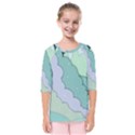 Winter Snow Mountains Nature Kids  Quarter Sleeve Raglan T-Shirt View1