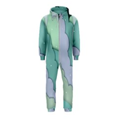 Winter Snow Mountains Nature Hooded Jumpsuit (kids) by Pakjumat