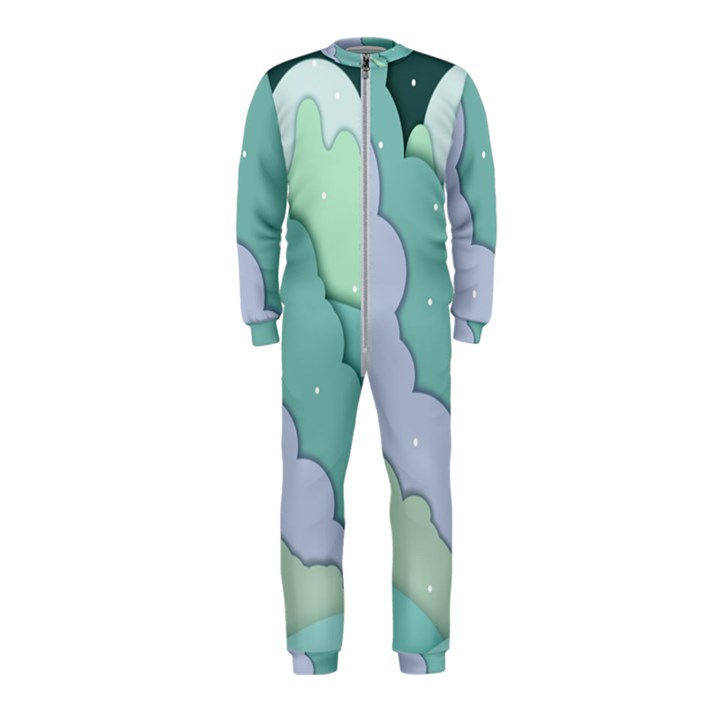 Winter Snow Mountains Nature OnePiece Jumpsuit (Kids)