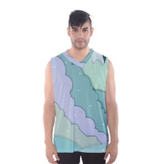 Winter Snow Mountains Nature Men s Basketball Tank Top by Pakjumat