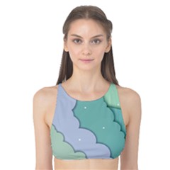 Winter Snow Mountains Nature Tank Bikini Top by Pakjumat